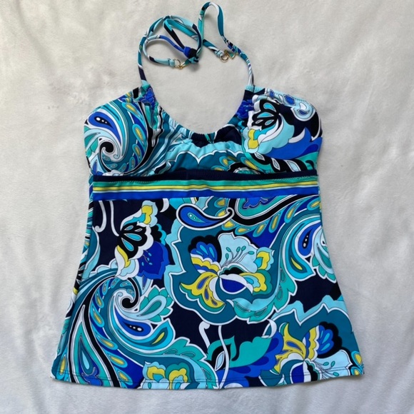 Trina Turk NEW Ipanema Geometric Print Tankini Top - Picture 4 of 12